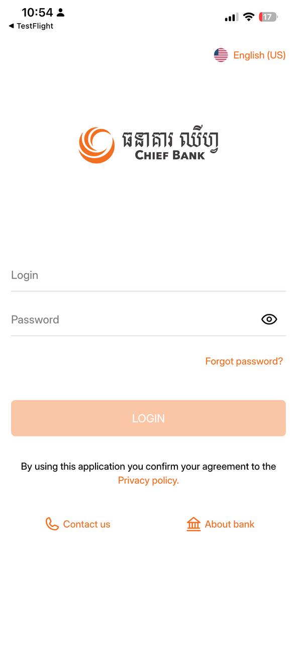 Step 5 - Login to Chief Mobile Bank